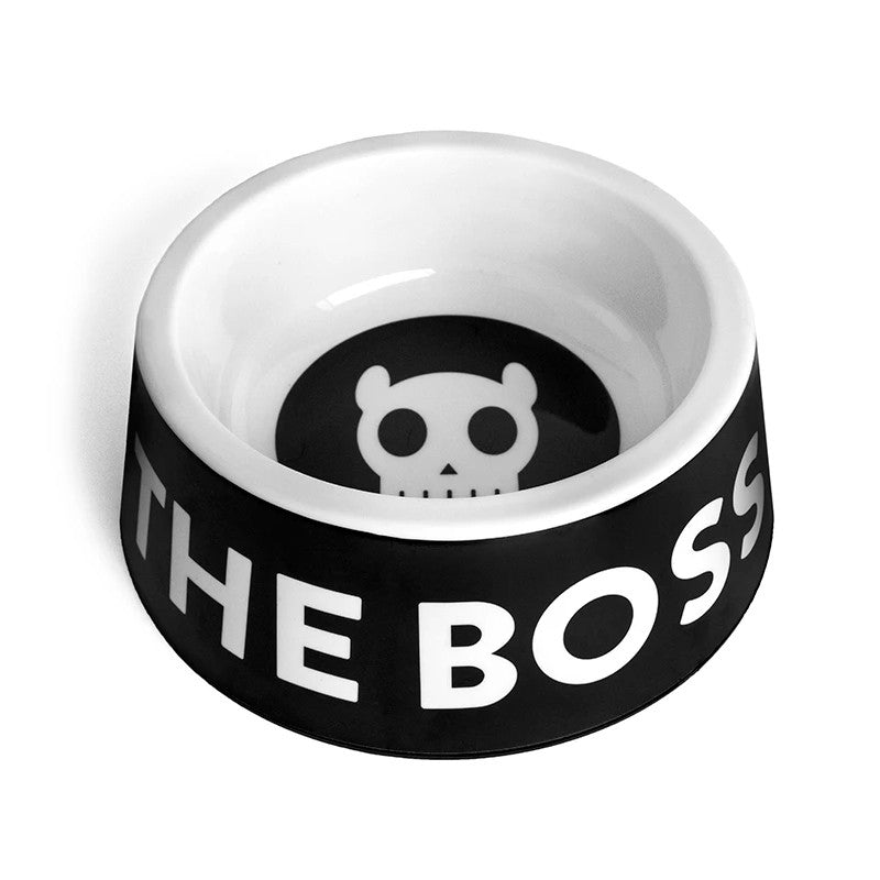 Ciotola melammina "I'm the Boss" Nera