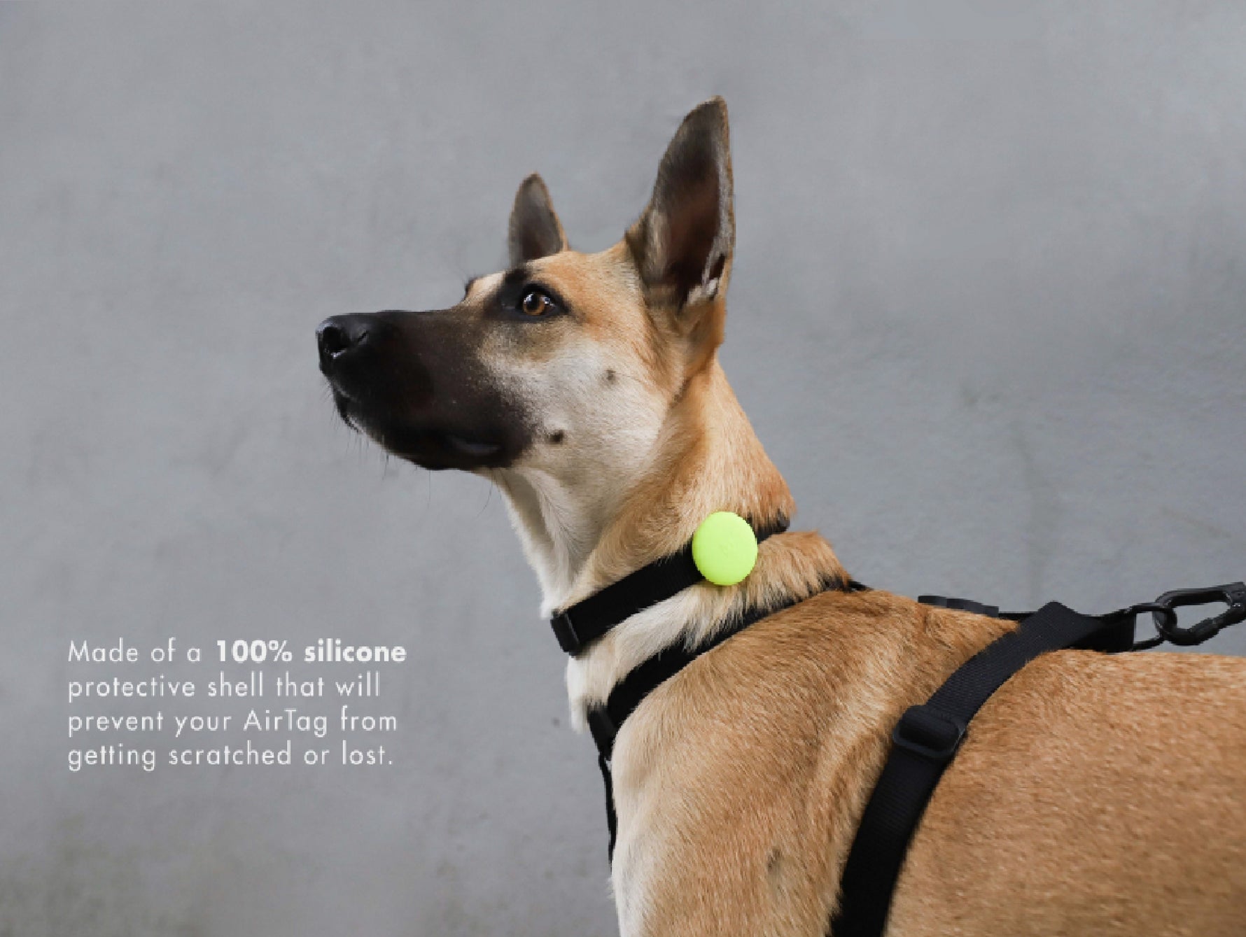 Porta Airtag Lime