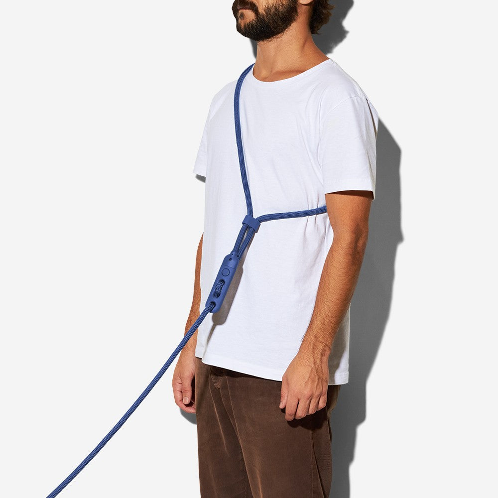 Guinzaglio Mani libere Deep Blue