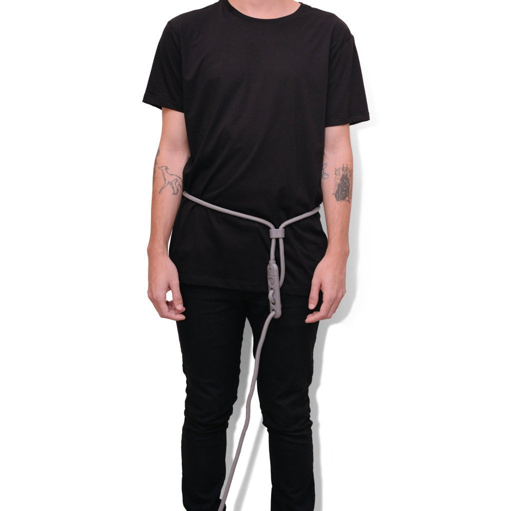 Guinzaglio Mani Libere Titanium Gray
