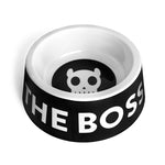 Ciotola melammina "I'm the Boss" Nera