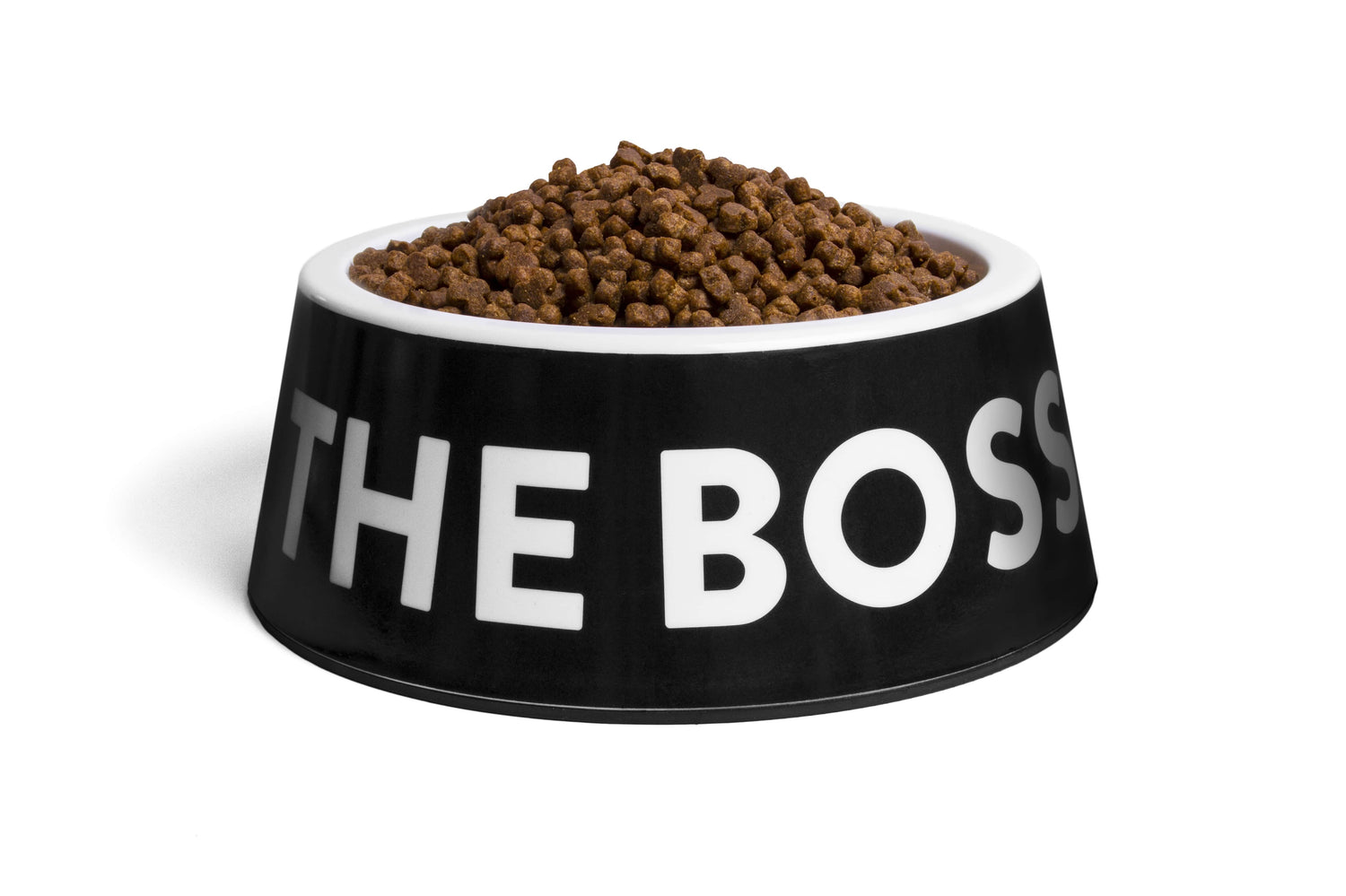 Ciotola melammina "I'm the Boss" Nera