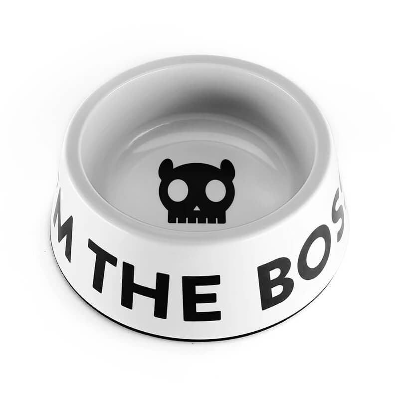Ciotola melammina "I'm the Boss" Bianca