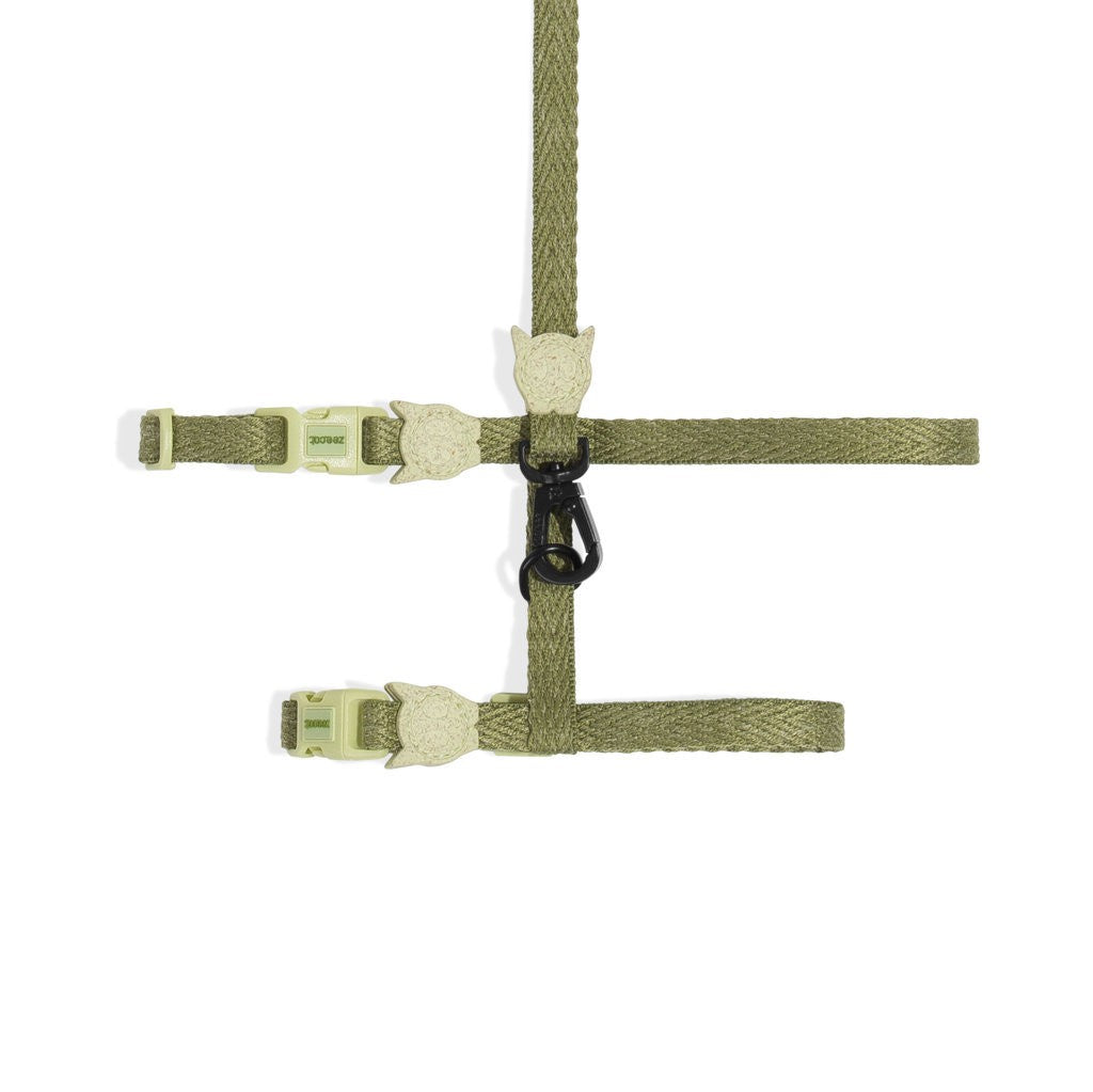 NATURALS Set pettorina e Guinzaglio Gatto Moss