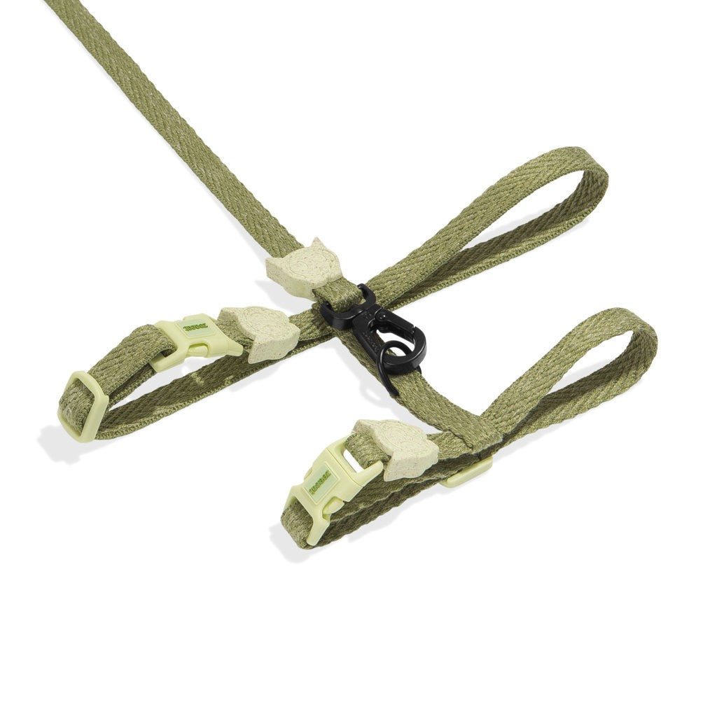 NATURALS Set pettorina e Guinzaglio Gatto Moss