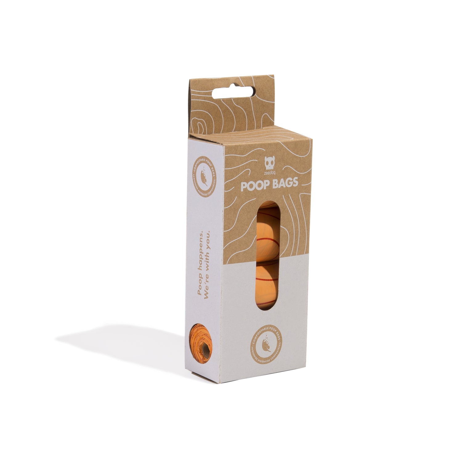 POOP BAGS REFILL BOX (W/4 ROLLS) 2.0 - COMPOSTABILI