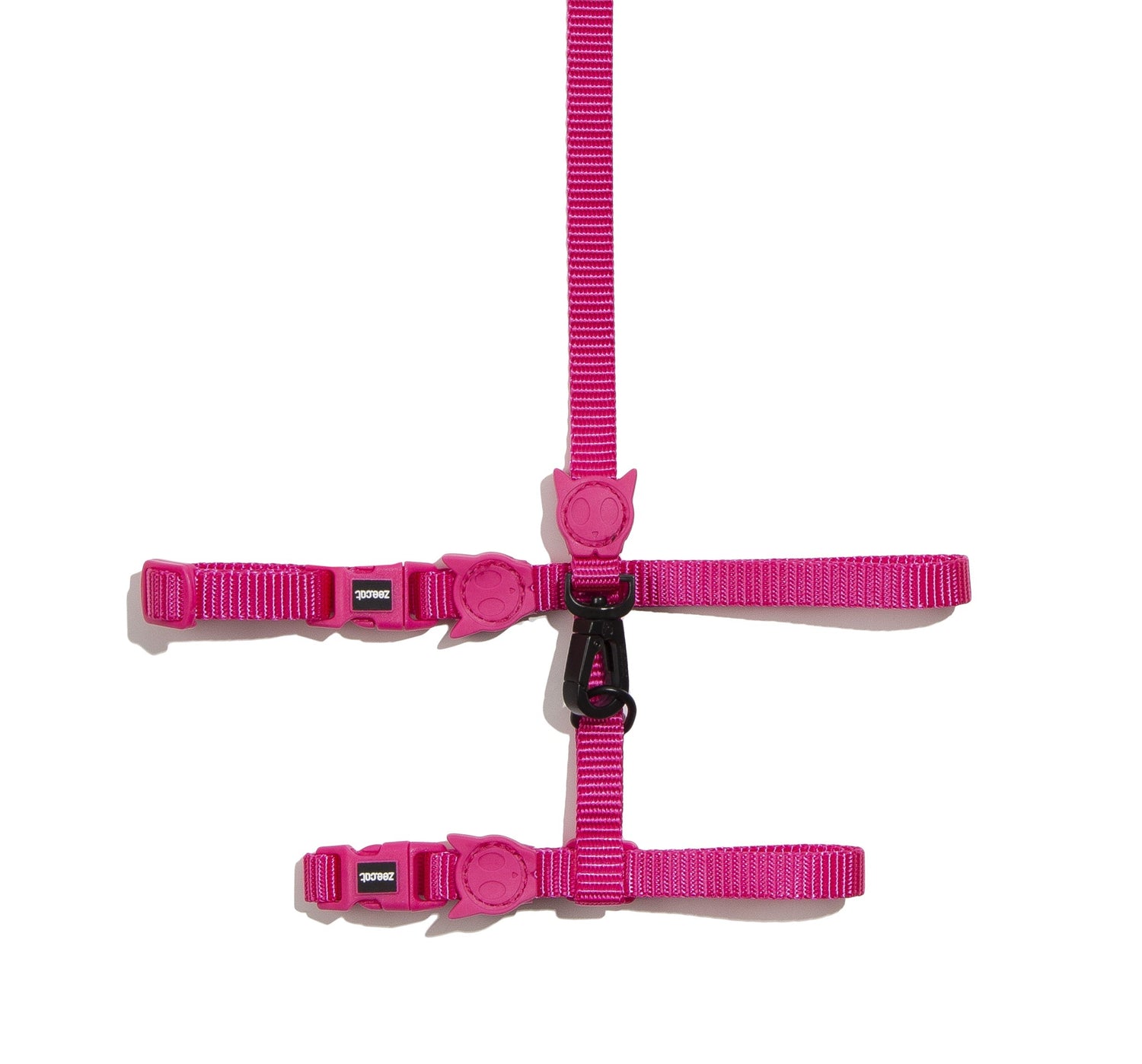 Set Pettorina e Guinzaglio Gatto Pink Led