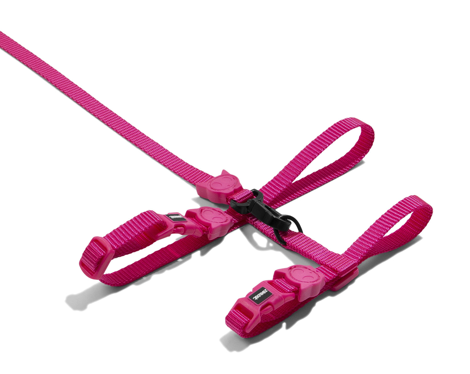 Set Pettorina e Guinzaglio Gatto Pink Led